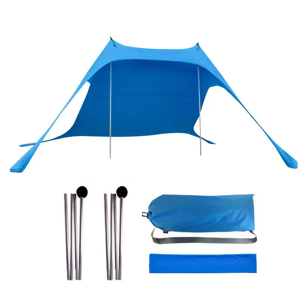 구매 휴대용 경량 대형 해변 캐노피 양산 캠핑 그늘막, 방수, 방수, 자외선 차단 텐트, 야외 하이킹