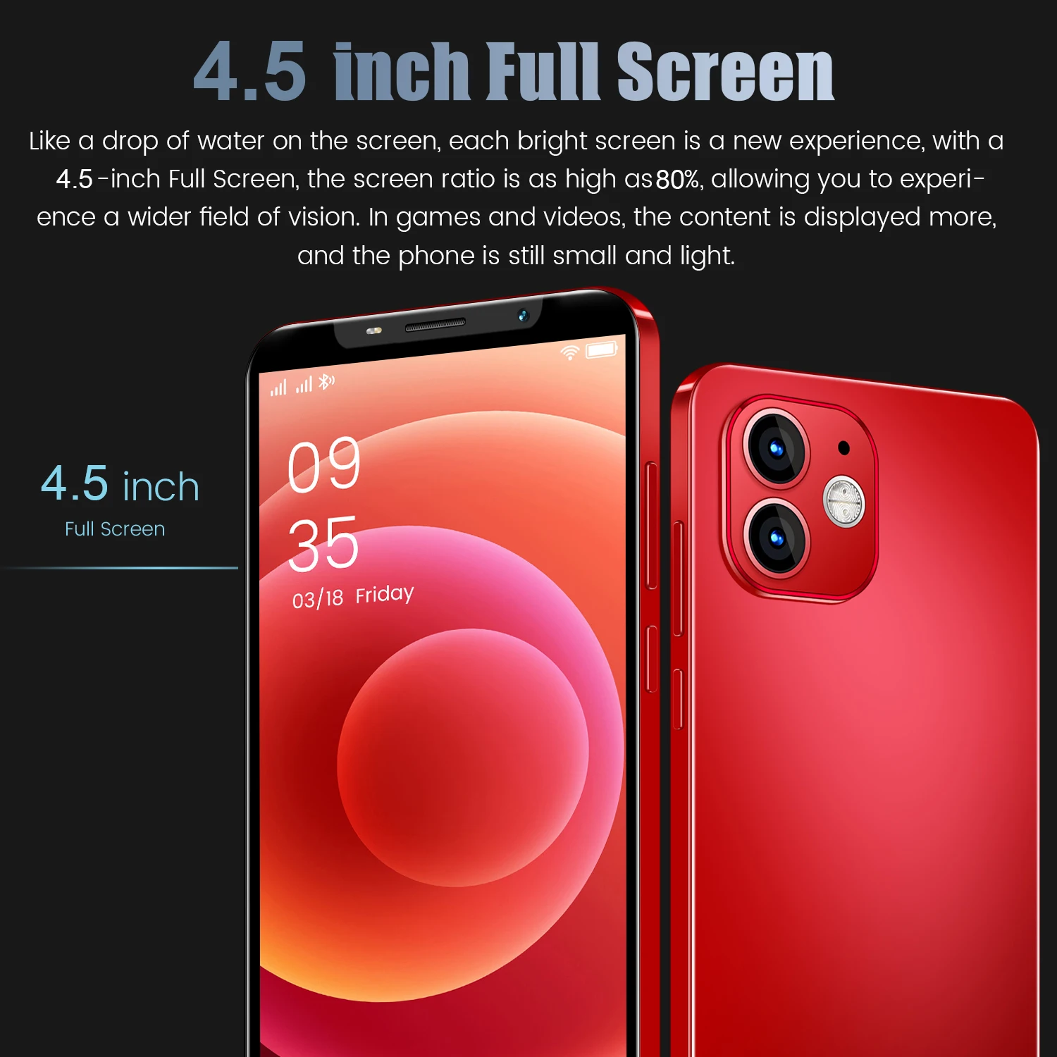 Недорогой смартфон IP13MINI 512 МБ ОЗУ 4 Гб ПЗУ 5 дюйма HD экран 4500 мАч сотовые телефоны с