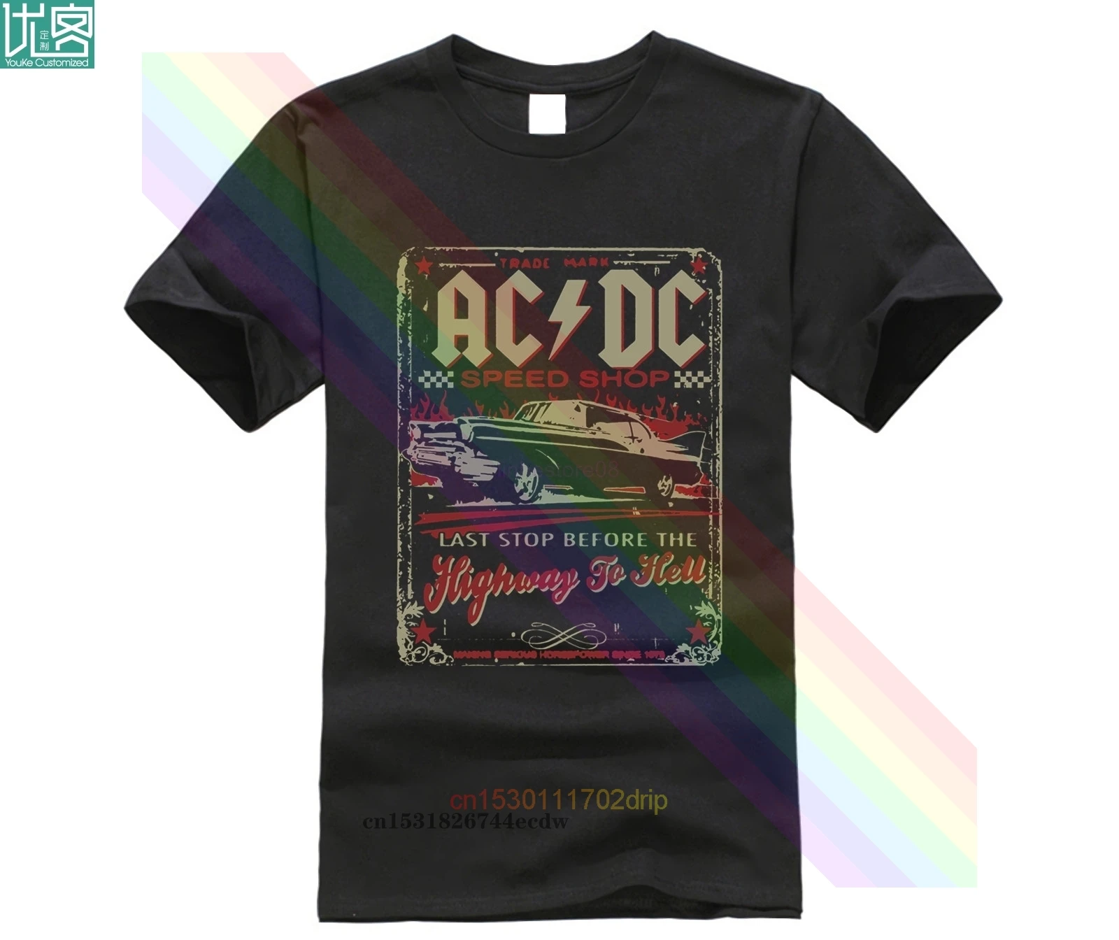 Мужская футболка новинка модные брендовые футболки магазин скоростей шоссе в ад