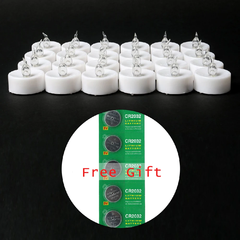 

24Pcs Creative LED Candle Multicolor Lamp Simulation Color Flame Tea Light Home Wedding Birthday Decoration Drop Shipping