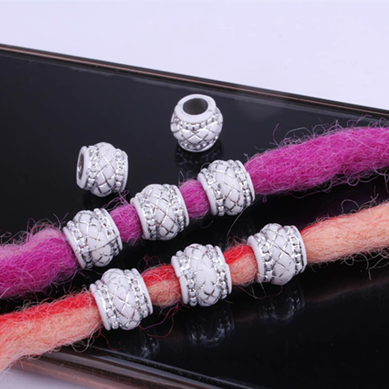 50 шт./пакет Серебряный пластиковый крючок косы подвязанные лентой с объемной