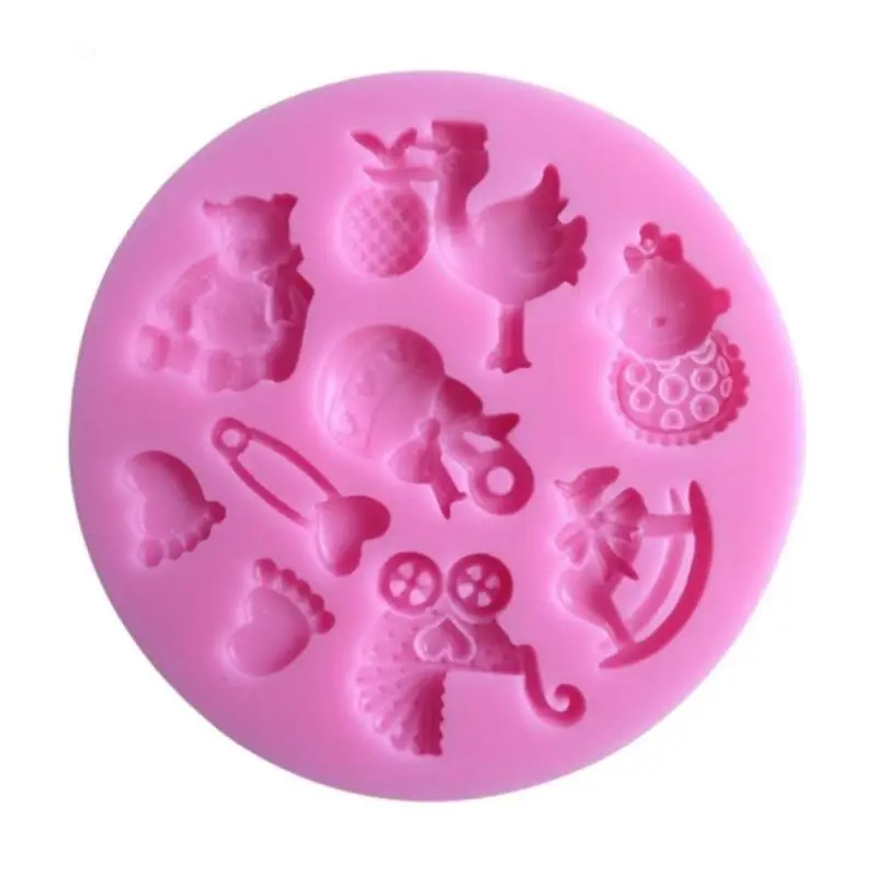 

Party 3D Silicone Fondant Mold For Cake Decorating Cake Sugar Craft Chocolate Moulds Tools DIY Jewelry Making