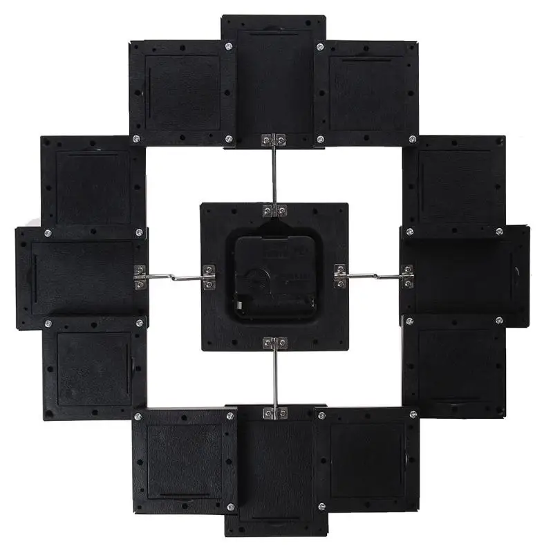 Большая рамка для фотографий часы 2019 новые настенные с 12 картинками современный