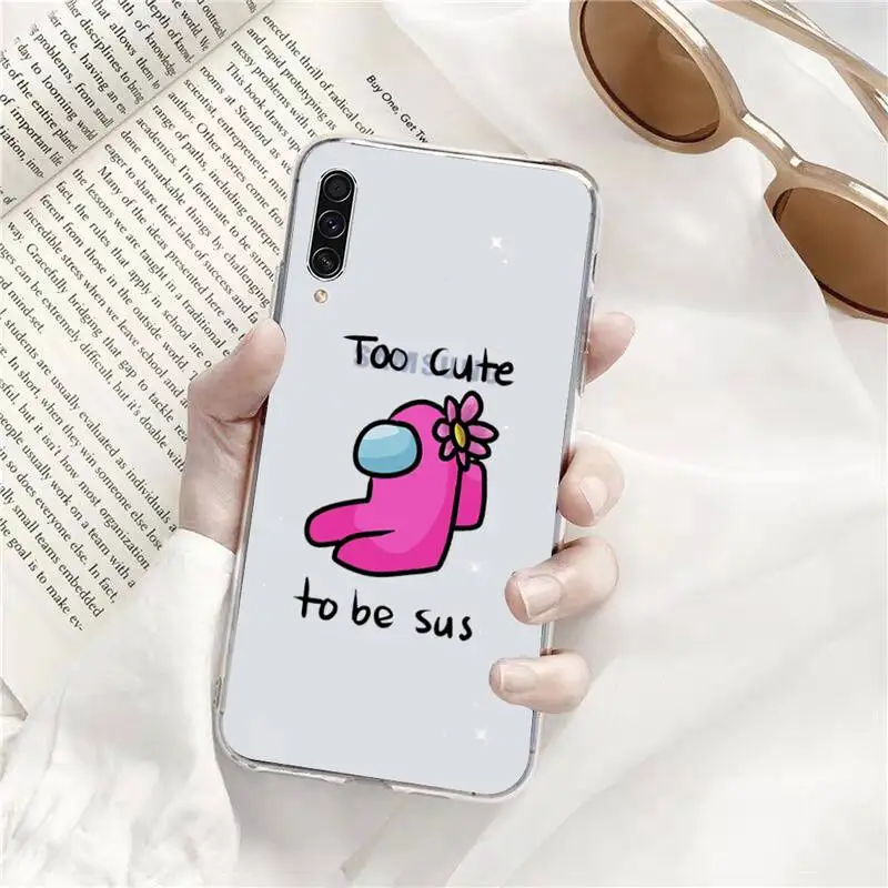 

Among Us game Phone Case Transparent For Samsung Galaxy A71 A21s S8 S9 S10 plus note 20 ultra