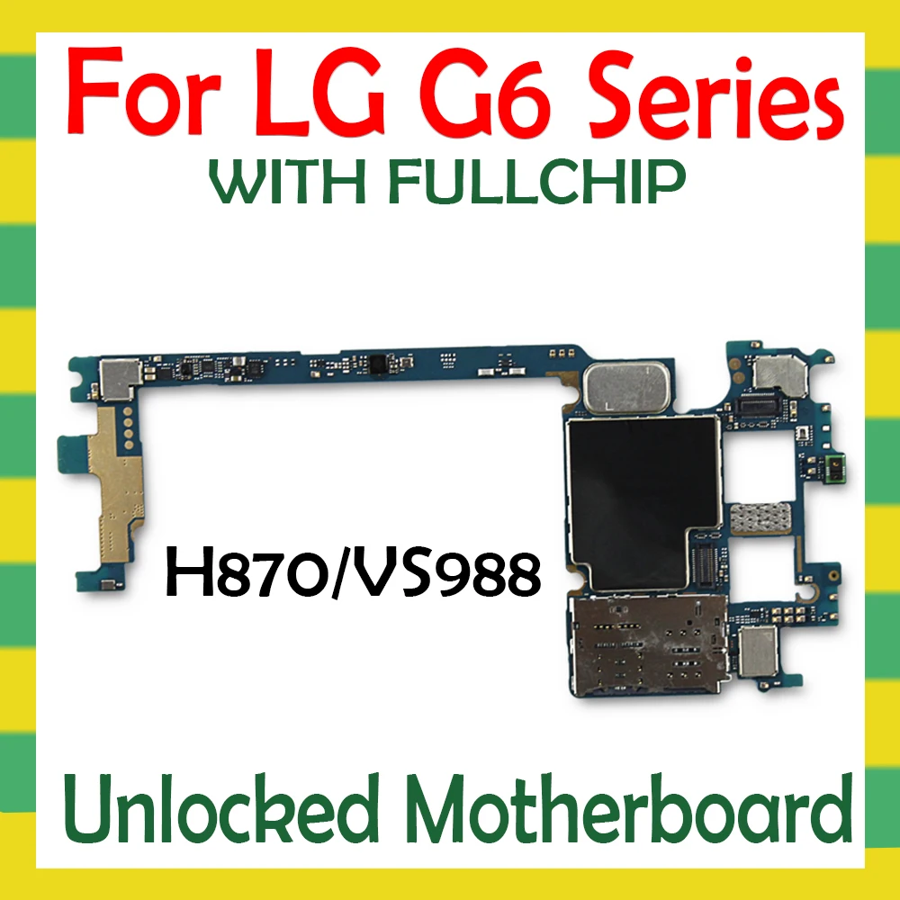 Разблокированная материнская плата для LG G6 H870 VS988 H870DS 2sim оригинальная с полным