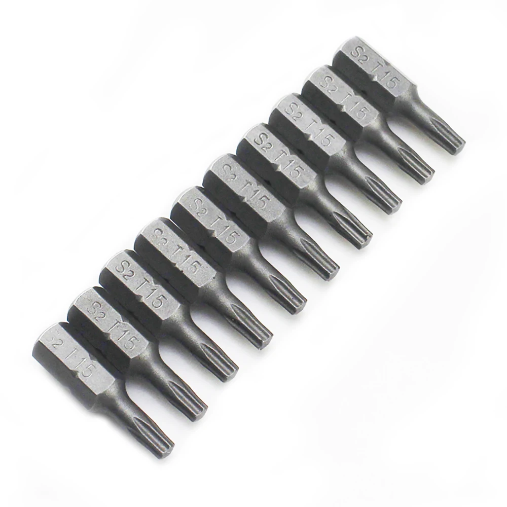 Набор бит отверток Torx 10 шт. 1/4 шестигранный хвостовик звездочка T6 T7 T8 T10 T15 T20 T25 T30 T35