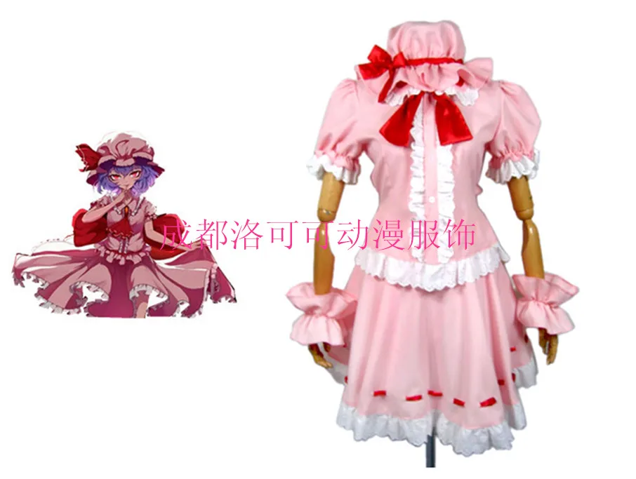 Униформа Алая ремилии Touhou Project косплей костюм унисекс на заказ Бесплатная