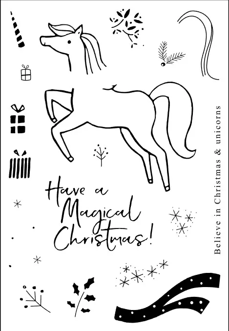 Прозрачный силиконовый штамп с лошадью 11 х16 дюймов печать для скрапбукинга