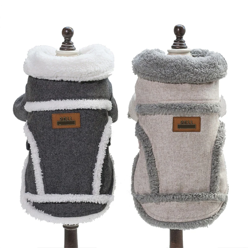 

Clothes For Small Dogs Autumn Winter Warm Puppy Pet Dog Coat Jacket Soft Fleece Chihuahua Pug French Bulldog Clothing Overalls