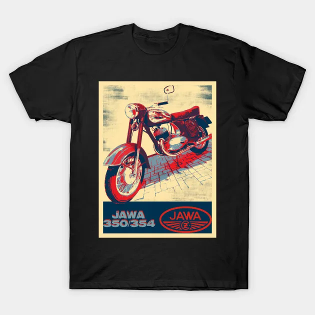 Мужская футболка JAWA 350 354 1956 Футболка женская футболка|Мужские футболки| |