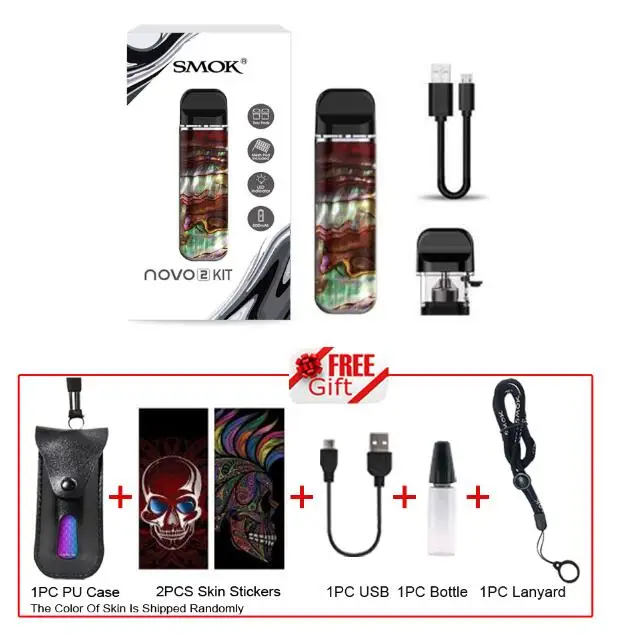 NOVO 2 Brick Red SMOK Novo 2 комплект 800 мАч батарея электронная сигарета вейп мини Vape с картриджем Pod катушки атомайзер S NORD PRM40 - Цвет: NOVO 2 Brick Red
