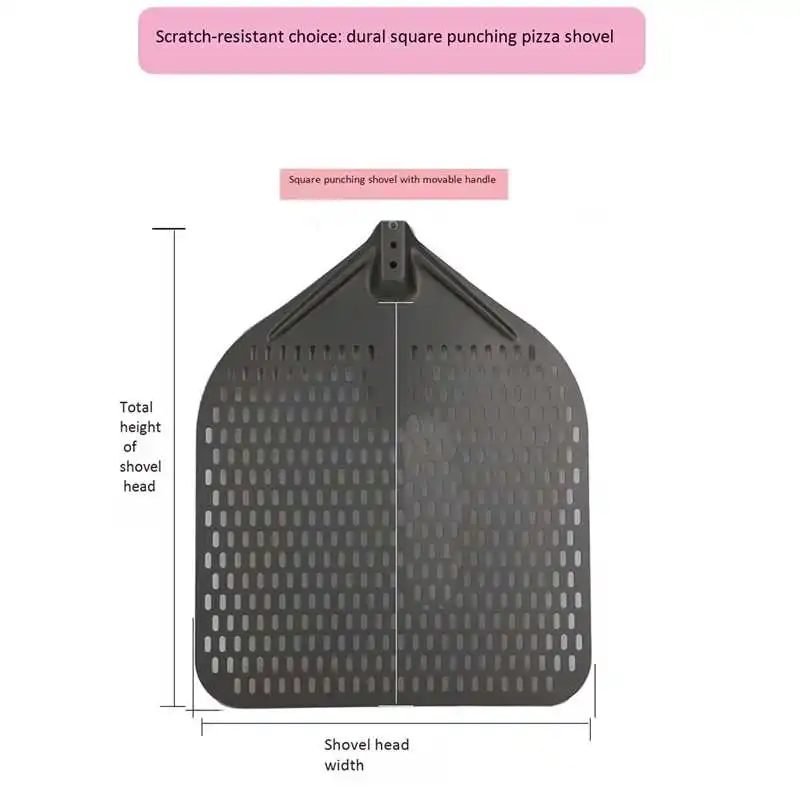 

Pizza-Shovel Perforated Baking Rectangular Aluminum 14inch