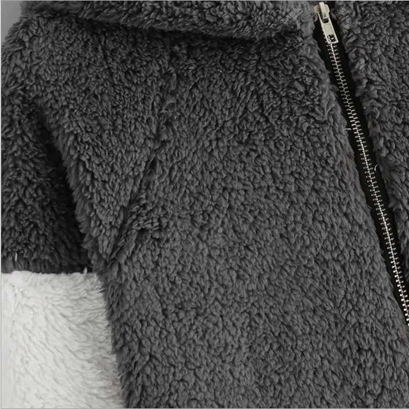 

HKCP Casual Thick Women Sweater with Hood Zipper Pockets Full Cardigan Hooded Top Sweatshirt Regular Winter 2020
