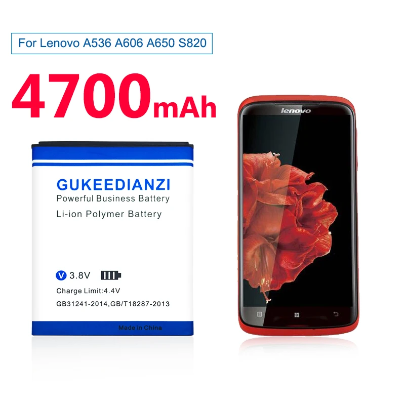 GUKEEDIANZI BL211 BL246 BL210 BL234 BL253 Батарея для lenovo P780 Z90 A536 A606 S820 A5000 A2010 литийионный Аккумулятор для Батарея