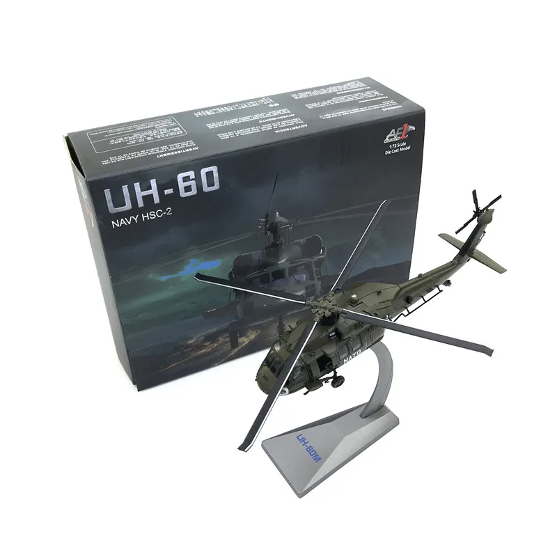 

1:72 Airplane Model Black Hawk UH-60 Utility Helicopter Simulation Metal and Plastic Fighter Plane Toys