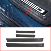 free shipping for mercedes benz g class 2019 2020 car accessories outer threshold strip real carbon fiber 4 piece set