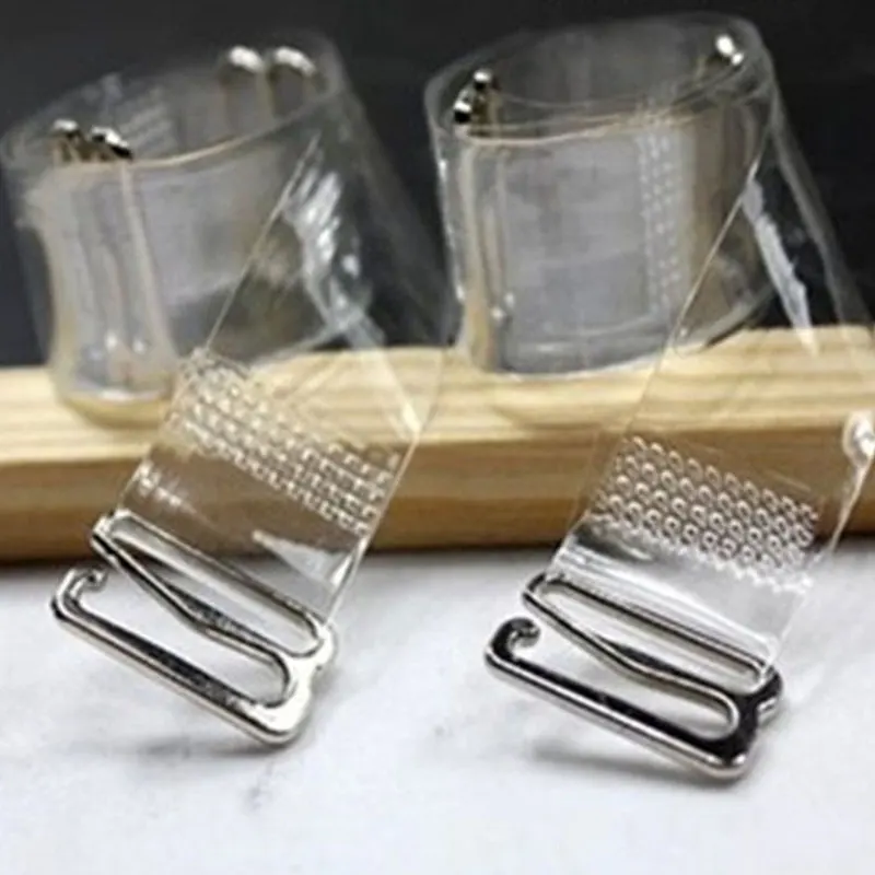 

Silicone Bra Straps Adjustable Bra Belt Invisible Transparent Frosted Metal Buckle Bra Straps Women's Elastic Underwear Strap