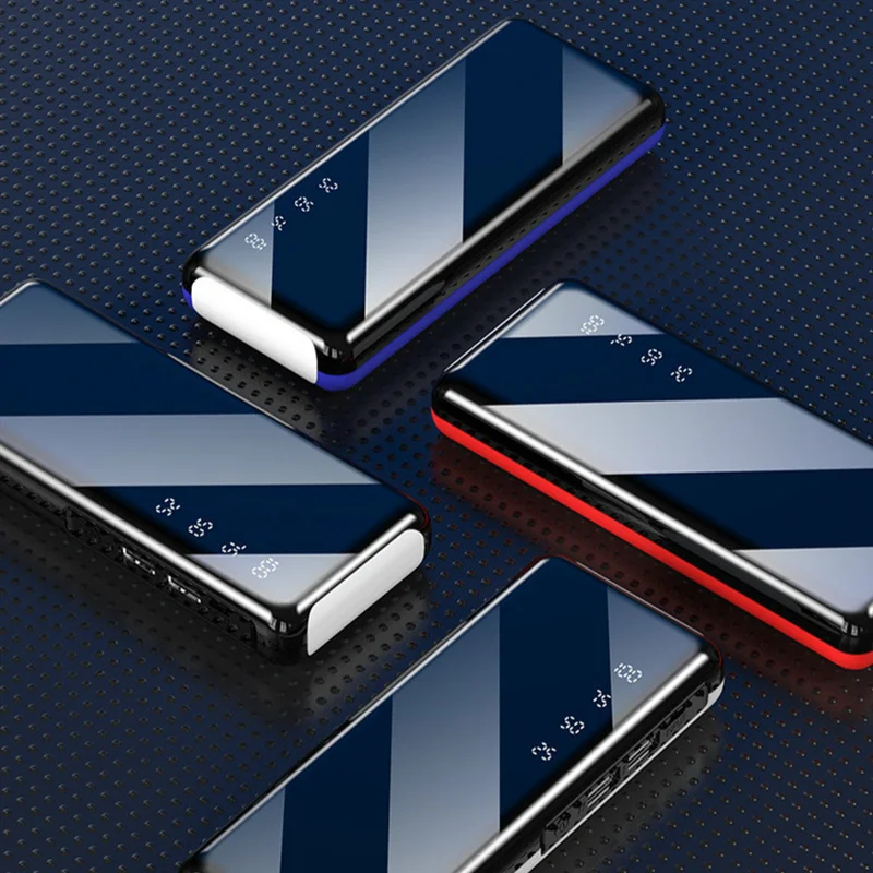 Портативное зарядное устройство 30000 мАч 2usb внешний аккумулятор для Xiaomi iPhone Samsung