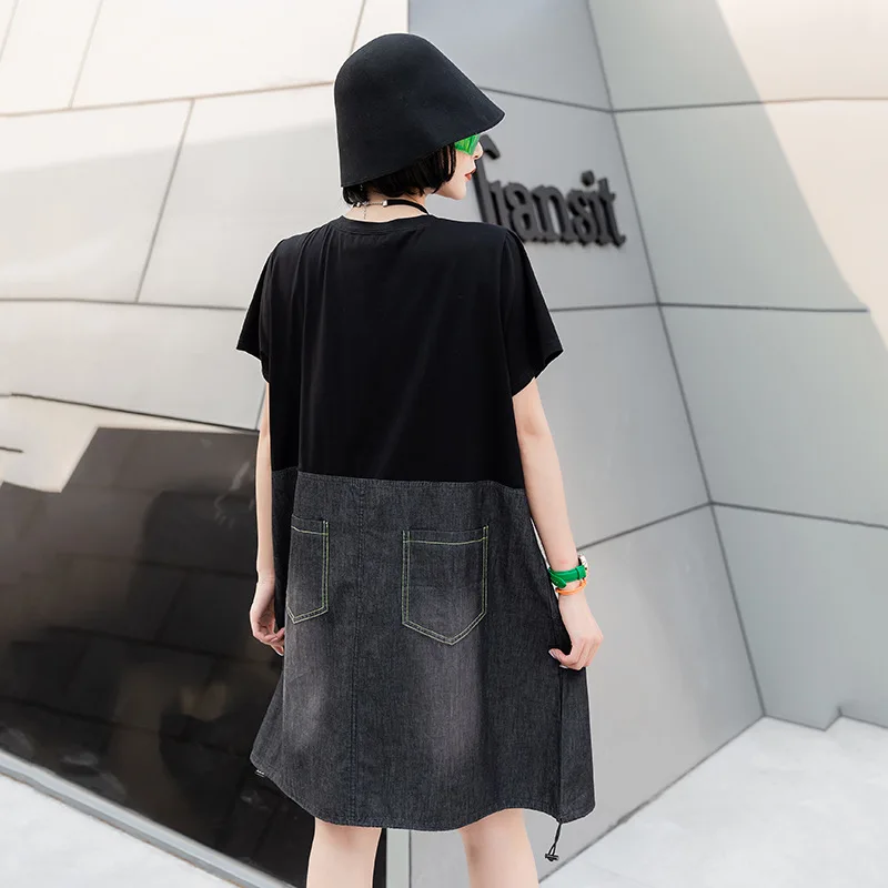 Max LuLu 2020 Европейская мода летние женские винтажные платья женское джинсовое