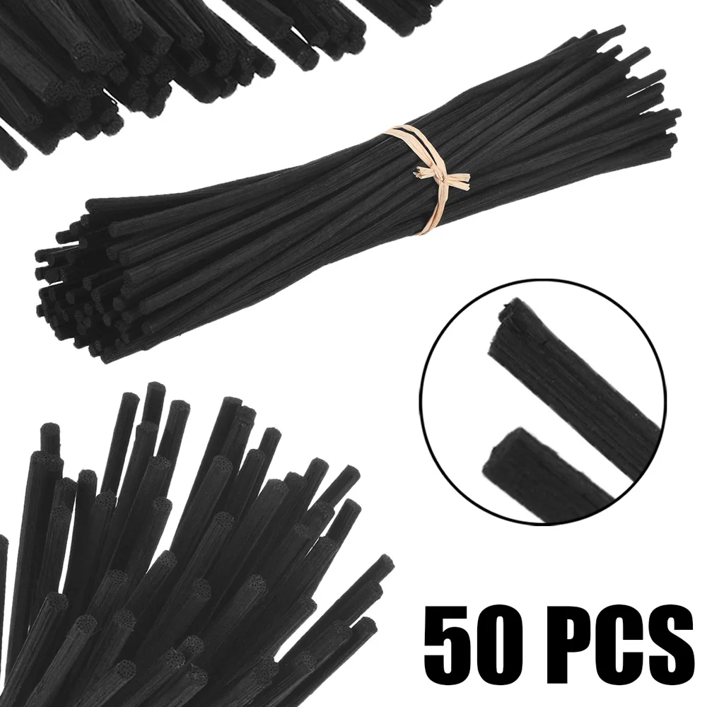 50 Pcs Rattan Reed Sticks Fragrance Oil Diffuser Replacement Refill Bar Gift Top | Дом и сад