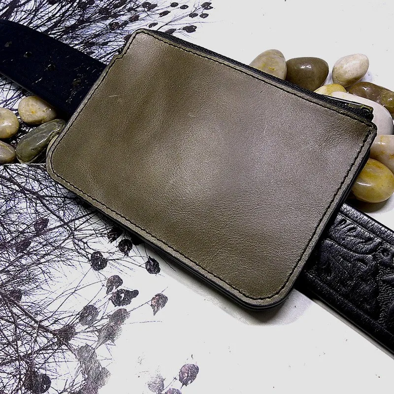 Blongk на Молнии Поясная Сумка маленькая поясная кожа водительское удостоверение