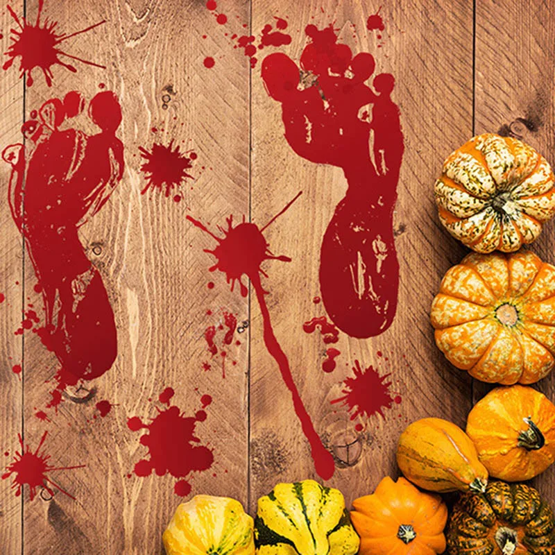 Имитация крови руки ноги печати наклейки ужас зомби Хэллоуин автомобиль
