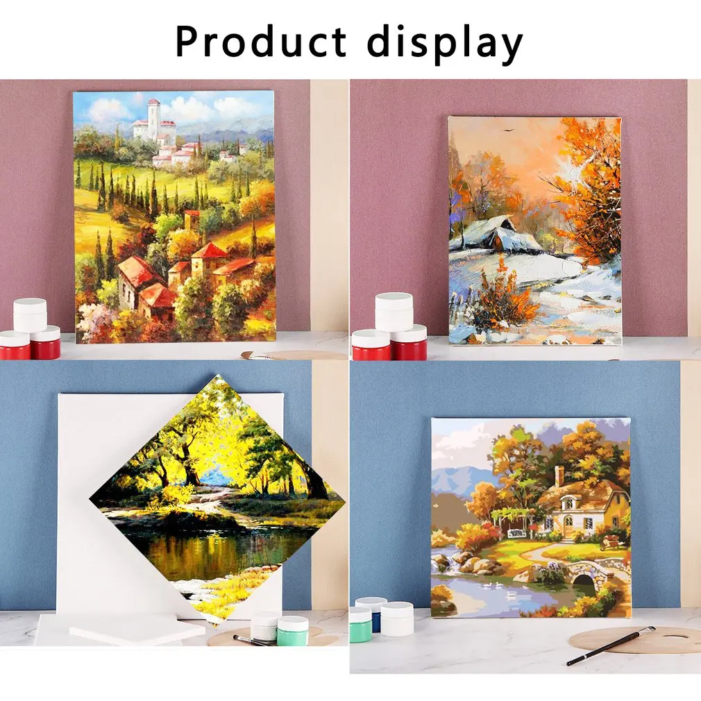 Белая пустая квадратная Художественная холст деревянная доска рамка для