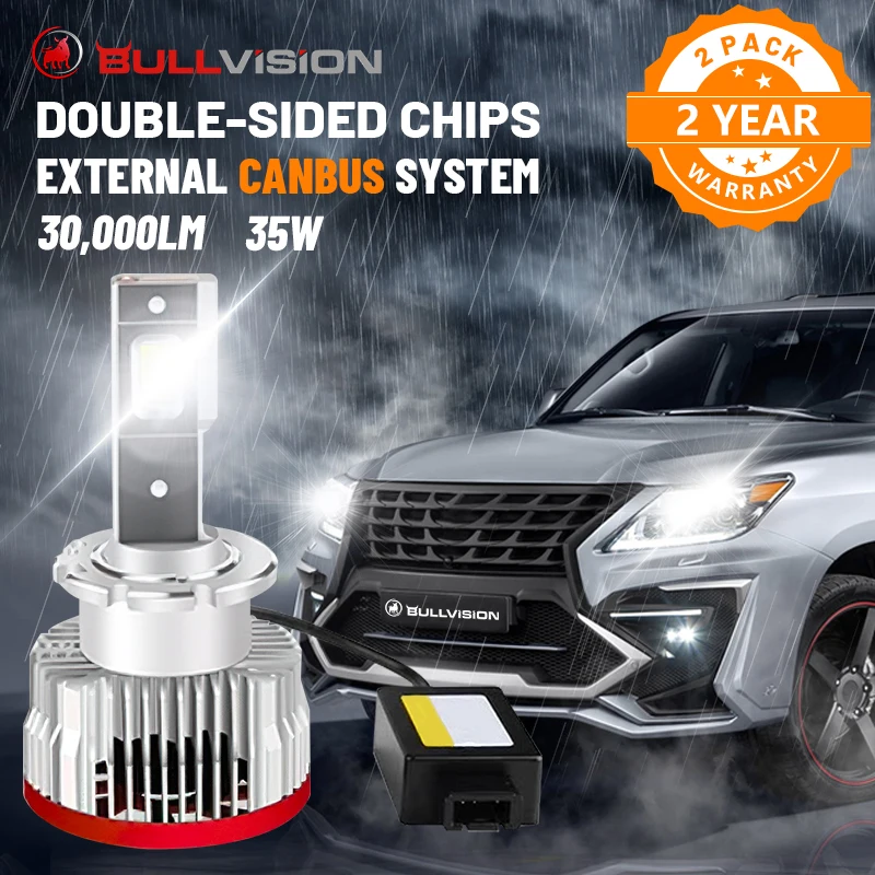 

D1S светодиодная фара 30000LM Canbus без ошибок D2S D3S D4S D5S D8S D1R D2R D3R D4R 35W HID балласты ледяные лампы 1:1 Plug & Play для объектива