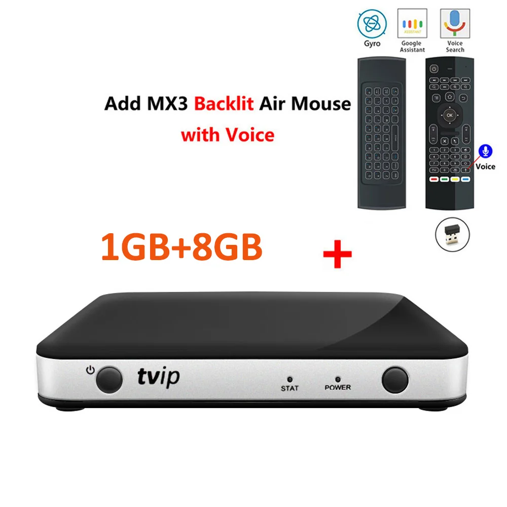 TVIP 605 MX3L mic ТВ IP S-Box v.605 Amlogic S905X четырехъядерный ТВ приставка linux tv IP 605 смарт-приставка 1 ГБ ОЗУ 8 Гб ПЗУ 4 к IP tv IP605 медиаплеер - Цвет: TVIP 605 MX3L mic