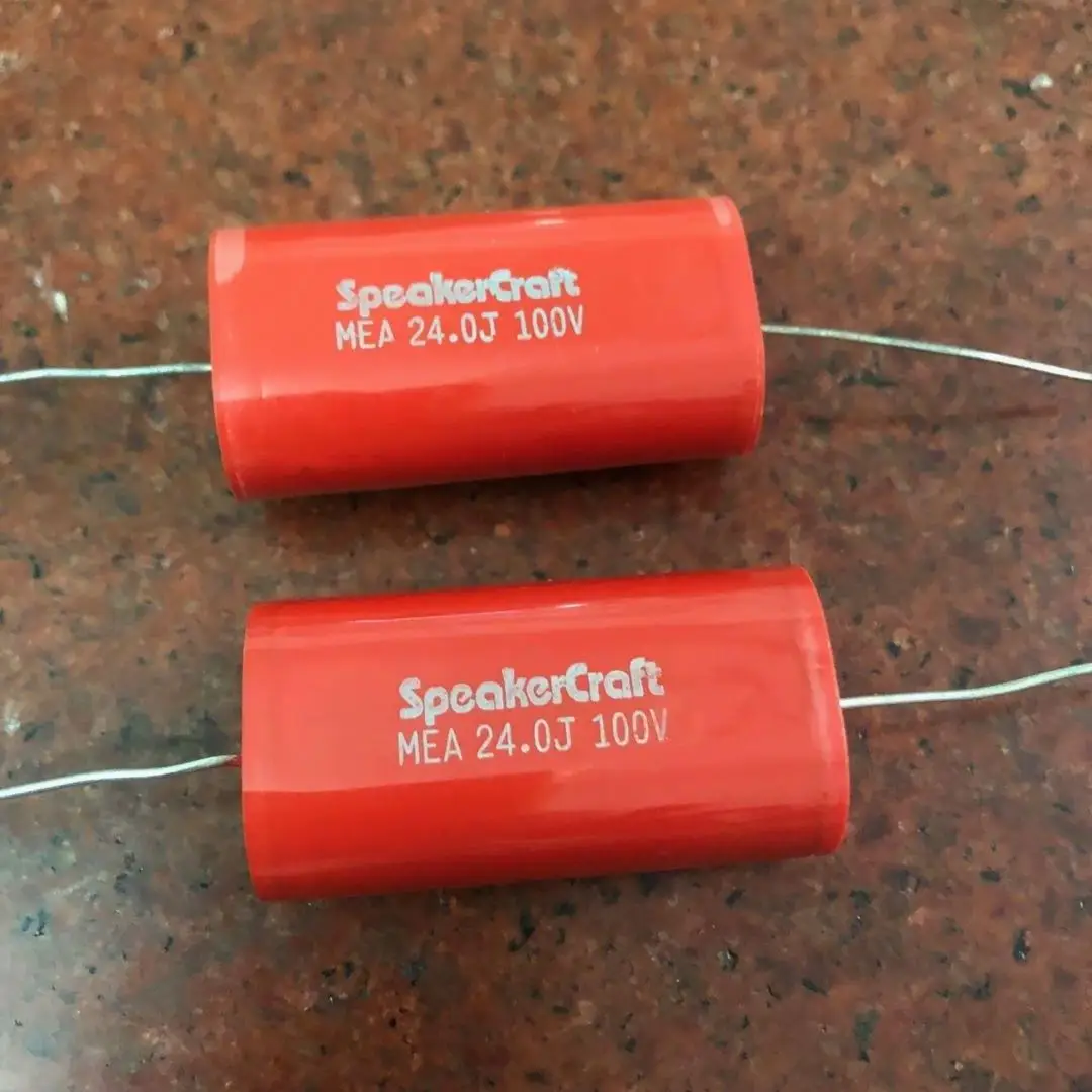 Необработанный медный ножной конденсатор Speqkercrqft Mea 24uf100vdc частотное деление