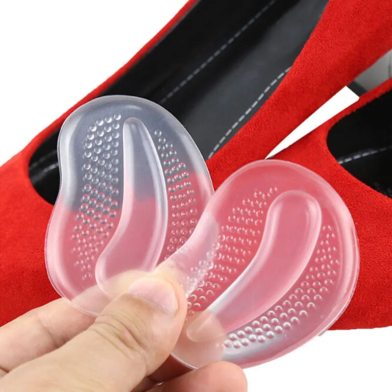 

Silicone Forefoot Pads Foot Care Tool Shoe Patch Insoles Inserts Massager High Heels Anti-Slip Pain Relief Durable 2PCS
