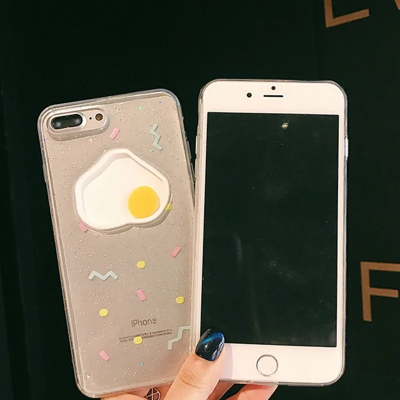 Innovation Transparent Yellow Egg Phone Case Soft Silicone Protective Mobile Universal For IPhone X/Xs/MAX | Мобильные телефоны и