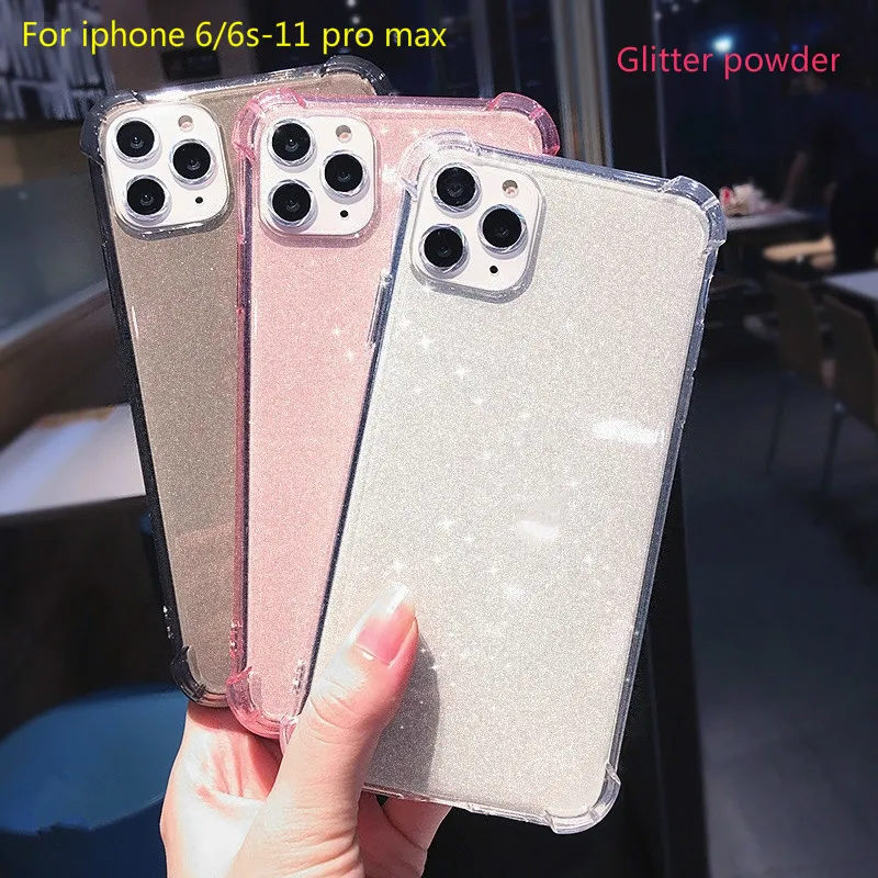 Новинка противоударный прозрачный чехол из ТПУ с четырьмя углами для iphone 11 pro 8 plus