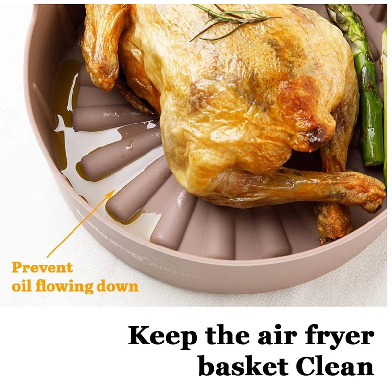 Толстая силиконовая Сковорода-гриль для фритюрницы многофункциональные