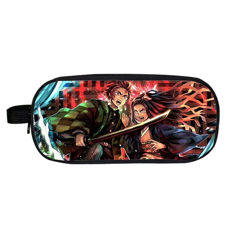 Демон Slayer: Kimetsu no Yaiba кавайный чехол для карандаша аниме маленькие школьные сумки