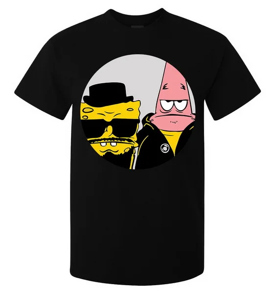 Футболка с надписью Breaking Bad Spongebob Heisenberg Funny Men'S (Woman'S Available) черная