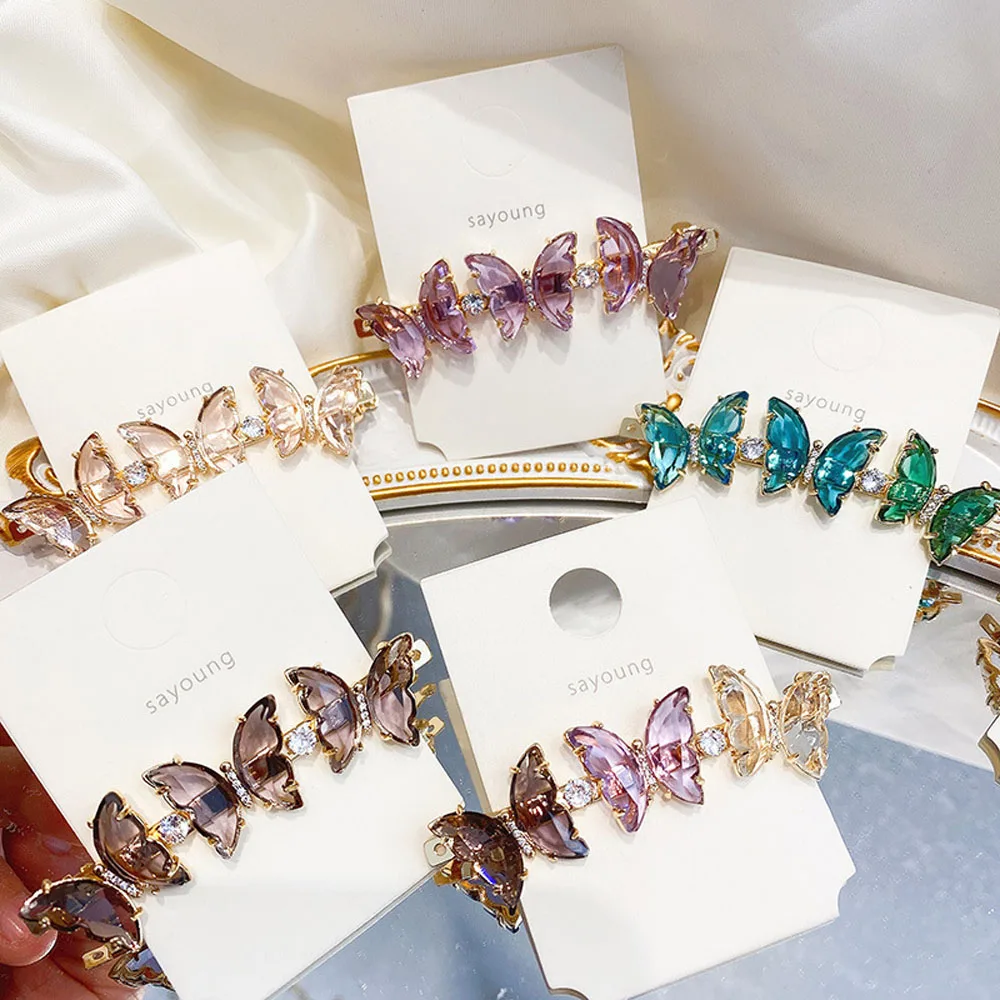 

New Arrival Cute Butterfly Hair Clamp For Women Girl Bobby Barrettes Sweet Side Clip Trendy Hair Styling Tools Accessory
