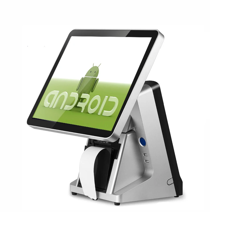 Pos терминал для ресторана windows/android pos машина Встроенный принтер 80 мм 15 дюймовый