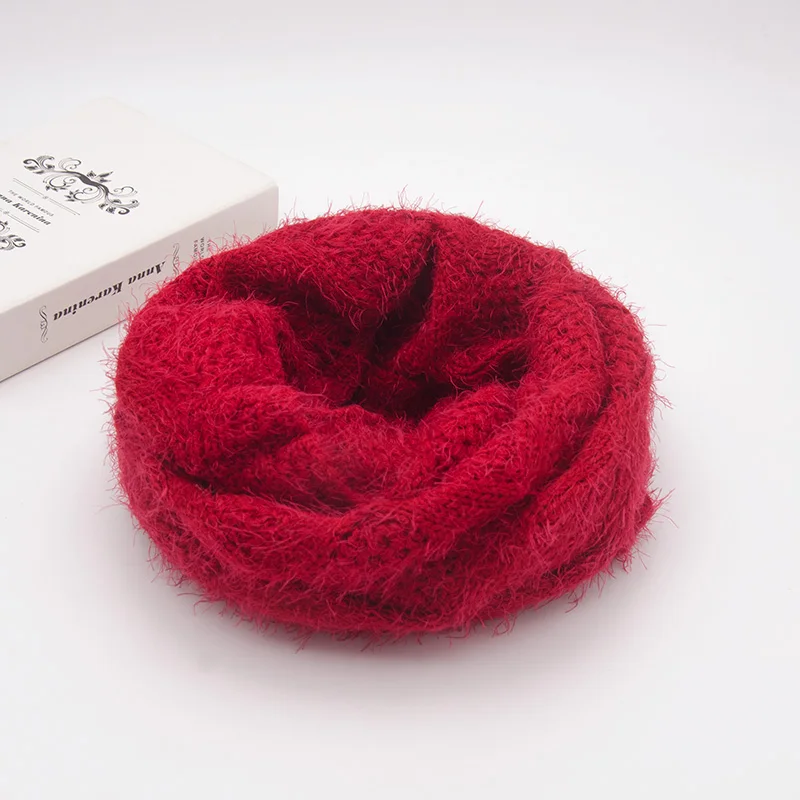 Женский трикотажный шарф-кольцо из акриловой смолы |