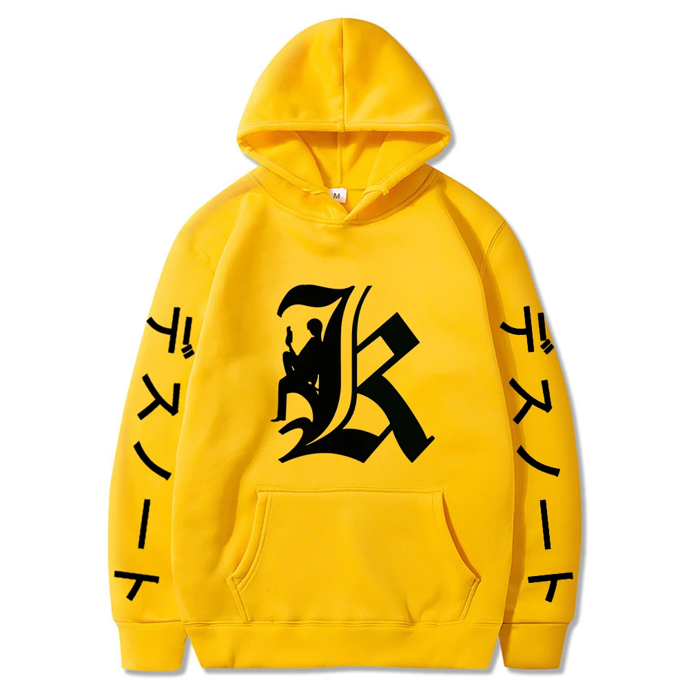 

Death Note k kira Yagami Light Print Woman/man Streetwear Spring 2021 Fashion Hip Hop Hoodie Harajuku