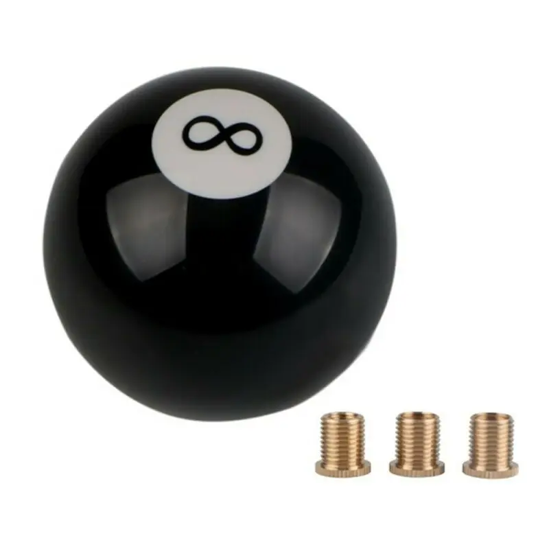 Ручка переключения передач автомобиля рычаг с бильярдным шаром цвет черный № 8 |