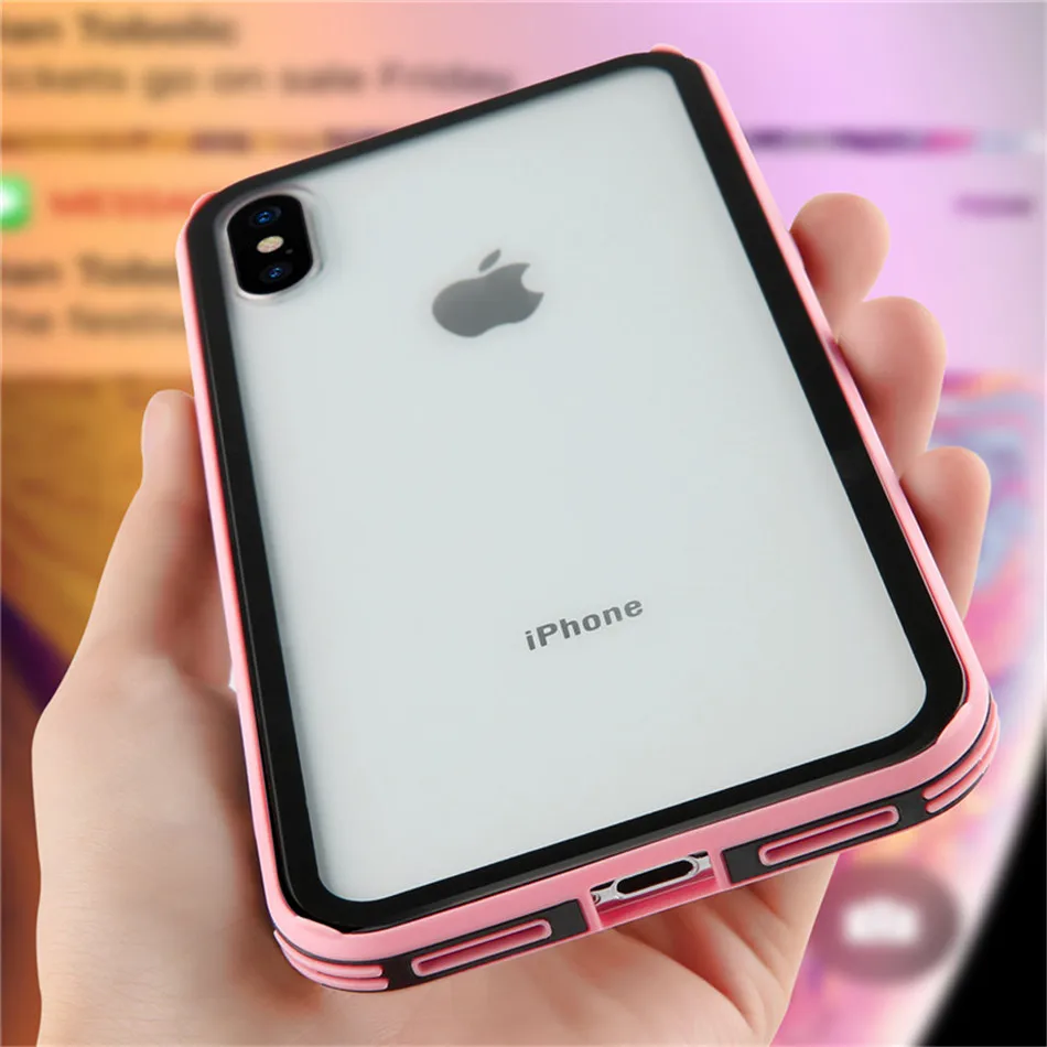 Lovebay чехол Карамельный цвет для iPhone X XS XR Xs Max Чехол Мягкий ТПУ сплошной Цвет