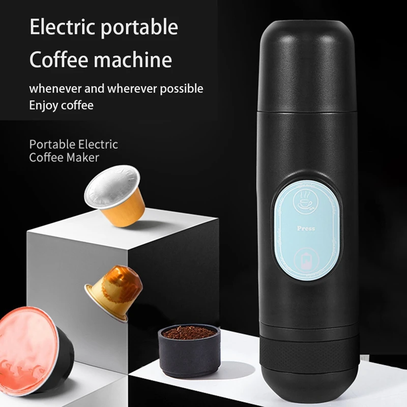 

Portable Espresso Machine, Capsules and Compatibles, Hand Coffee Maker, Travel Gadgets, Perfect for Camping
