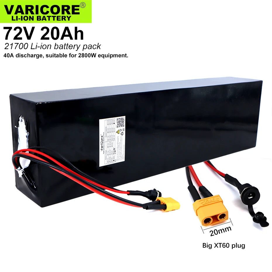 72V 20Ah 20S5P 26700 Lifepo4 аккумулятор 20A Максимальная 60A сбалансированная BMS для