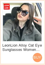 LeonLion Cat Eye Gradient Lens Sunglasses Women Retro One-piece Mirror Rimless Sun Glasses Vintage Travel Eyewear UV400