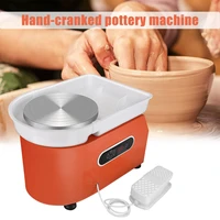 350w pottery wheel machine lcd display electric pottery ceramic working clay tools for pottery teaching 25cm