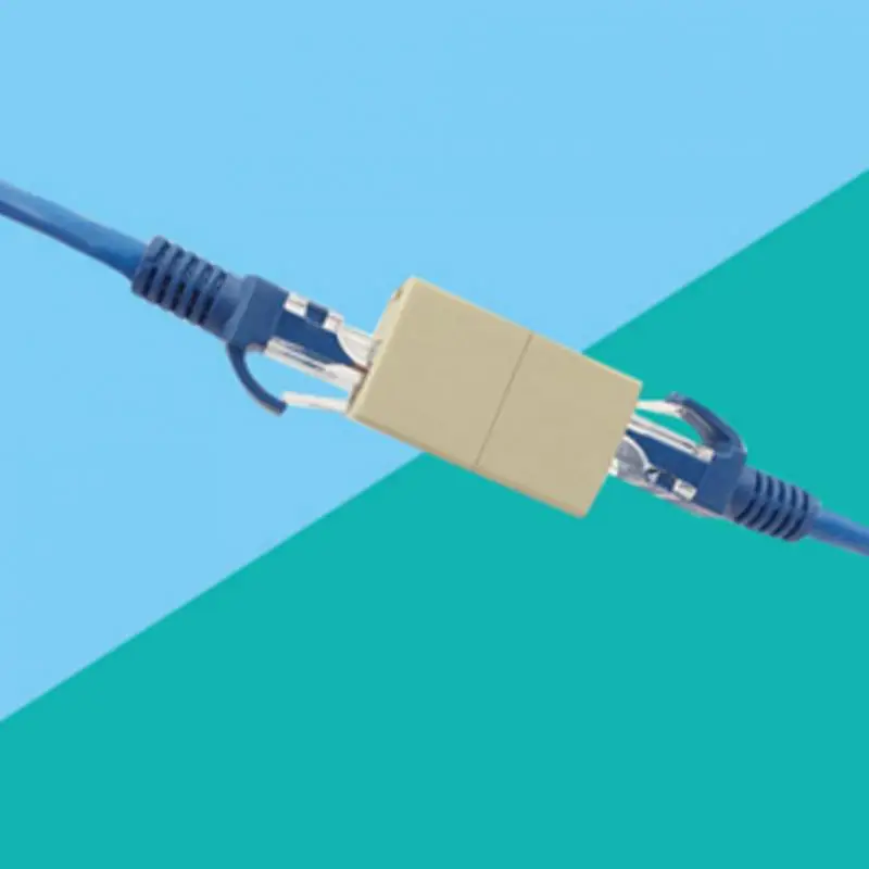 10 шт./лот сетевой Ethernet Lan кабель Joiner двусторонний 8 контактов соединитель муфты RJ45
