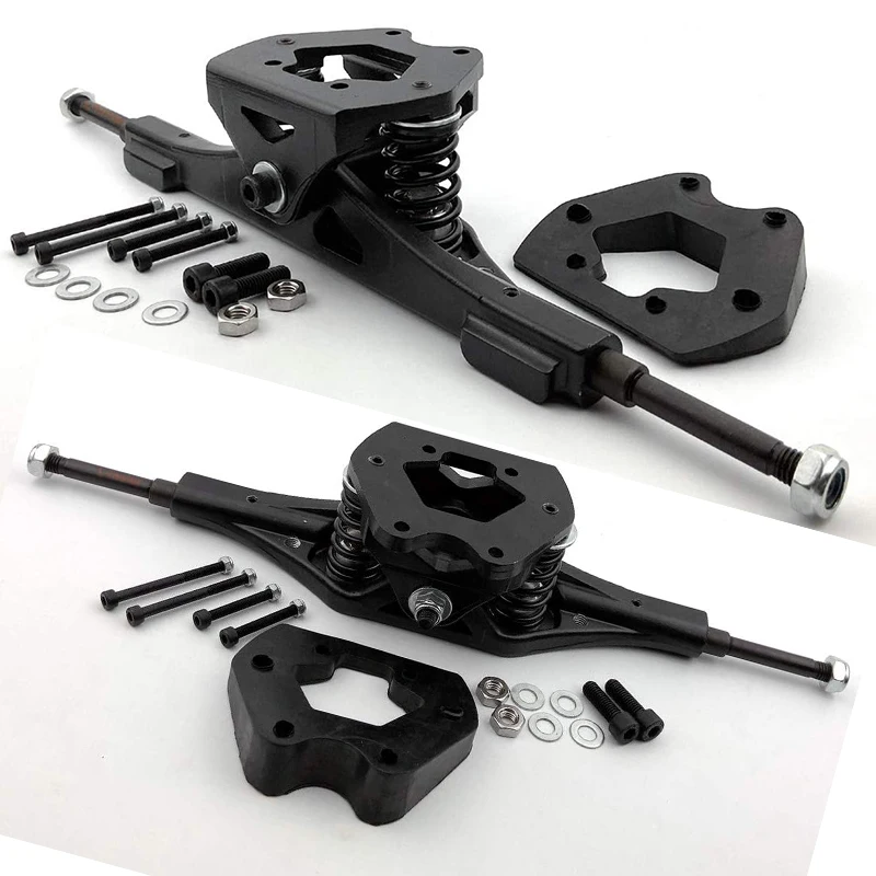 2 шт. 11 дюймов Электрический скейтборд грузовик Алюминий прокладка двигателя