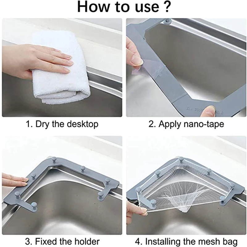 30 шт. треугольная дренажная стойка мешок для фильтров кухонной раковины