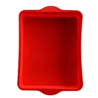 9 inch non stick square silicone cake decorating mold rectangle baking pans bakeware diy dessert tools